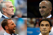 Deschamps (Francia), Martínez (Bélgica), Southgate (Inglaterra) y Dalic (Croacia), en la cima de la Copa del Mundo.-/ .44206999 (AGENCIAS)
