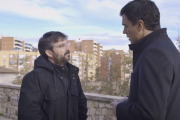 Jordi Évole con Pedro Sánchez, en el programa 'Salvados' que se emitió el 21 de diciembre del 2004.-LA SEXTA