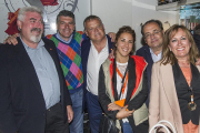 José Ignacio Delgado, Vicente Marañón, Lorenzo Rodríguez, Blanca Negrete, José María Fernández y Rosario Pérez Pardo celebraron los resultados.-ISRAEL L. MURILLO