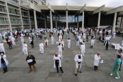 Imagen de archivo de una concentración de médicos. ISRAEL L. MURILLO