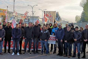 Los representantes sindicales se concentraron ayer en Aranda.-L. V.