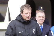 Ángel Viadero durante el encuentro ante el Racing de Santander del pasaado domingo.-RAÚL G. OCHOA