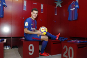 Philippe Coutinho, en el vestuario.-/ FC BARCELONA