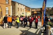 Marcha Nórdica organizada por la Asociación de Donantes de Médula Ósea de Burgos en Cardeñadijo. ADMOBU