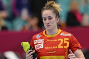 La jugadora Nerea Pena, tras la conclusión del partido ante Francia.-AFP / JONATHAN NACKSTRAND