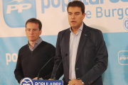 Suárez e Ibáñez en la presentación de una convención en 2016.-ISRAEL L. MURILLO