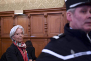 Christine Lagarde ante el tribunal de París que la está juzgando.-AFP / MARTIN BUREAU
