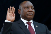 Cyril Ramaphosa, durante el juramento al cargo de presidente de Sudáfrica.-SIPHIWE SIBEKO (REUTERS)