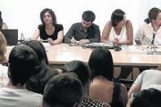 Reunión del consejo ciudadano de Podemos, en la sede de Princesa, en Madrid.-DAVID CASTRO