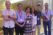 Los ponentes del simposio: Emiliano Bruner, Liu Wu, Wu Xiujie, María Martinón, Yameng Zhang y Bermúdez de Castro.-ECB