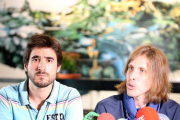 El Consejo de Coordinación de Podemos Castilla y León, con la participación entre otros del secretario general de la formación, Pablo Fernández (D), ofrece una rueda de prensa-Ical