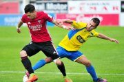 Yanis fue ayer el autor del tanto del Mirandés en su duelo frente al Real Unión en Anduva-Jose Esteban Egurrola