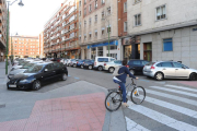 La calle Julio Saez de la Hoya, considerado falangista, es una de las calles recogidas en el informe de los expertos.-ISRAEL L. MURILLO
