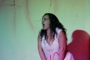 La actriz Mercedes Herrero.-