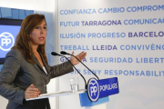 Alicia Sánchez Camacho, en una rueda de prensa.-JOSEP GARCIA