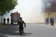 Incendio en una finca deL barrio ponferradino de La Placa-Ical