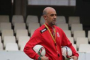 Alberto Monteagudo en su etapa como entrenador del Cartagena.-