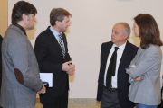 Fernando Gómez, Javier Lacalle, Gonzalo Santoja y Elena Vicente promotores de la iniciativa-Israel L. Murillo