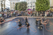 El Ballet Contemporáneo de Burgos mostró para el público sus últimas coreografías.-ISRAEL L. MURILLO