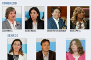 SUPLENTES. La lista del Congreso se completa con Mario Laso, Sara Barriuso y Esteban Martínez. En el Senado, Mercedes Alzola y Juan Manuel Romo son suplentes de Contreras; César Barriada y Mónica García, de Pascual y Marta Arroyo y Jesús Briones, de Crist-ECB