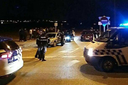 Un momento del control desplegado en la madrugada del sábado.-POLICÍA LOCAL