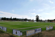 Imagen del campo de fútbol de Quintanadueñas.-BURGOS CF