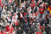 Decenas de personas durante una manifiestación sindical en una imagen de archivo.-RAÚL G. OCHOA
