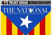 La portada del escocés The National de este sábado.-EL PERIÓDICO