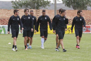 El equipo burgalés realizó la pretemporada de la campaña 2015/16 en Tardajos.-RAÚL G. OCHOA