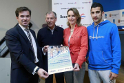 Javier Sagredo, Lorena de la Fuente, Felix Novoa y Jorge Sicilia en la presentación de la carrera-Raúl G. Ochoa