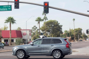 Coche automático de Uber en California-