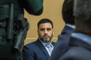 El ciudadano hispanoestadounidense Pablo Ibar, durante una audiencia en el Tribunal Estatal de Florida, que le juzga como presunto autor de un triple asesinato.-GIORGIO VIERA (EFE)
