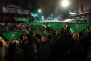 Manifestantes a favor del aborto en Buenos Aires. /-REUTERS / MARCOS BRINDICCI