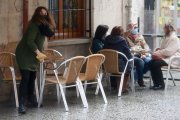 Las terrazas no podrán superar el 75% de su aforo. ECB
