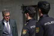 Jordi Pujol Ferrusola entra en la Audiencia Nacional el pasado 25 de abril.-JOSÉ LUIS ROCA