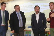 Representantes del Instituto para la Competitividad Empresarial, el Subdelegado del Gobierno en Burgos, Sodebur y Fundación Oxígeno.-RAÚL G. OCHOA