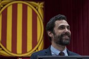 Pleno del Parlament, esta mañana.-FERRAN SENDRA