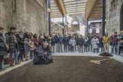 Durante las visitas teatralizadas al Monasterio de San Juan se comprobó la mala acústica.-ISRAEL L. MURILLO