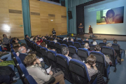 La presentación del corto divulgativo ‘El atragantamiento’ tuvo lugar en el centro cívico Río Vena.-ISRAEL L. MURILLO