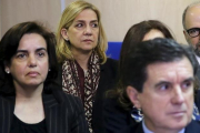 La infanta Cristina, el pasado 11 de enero, en el banquillo de los acusados durante el inicio del juicio por el 'caso Nóos'.-EFE / BALLESTEROS / POOL