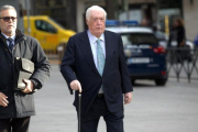 Macià Alavedra entra, este jueves, en la Audiencia Nacional.-DAVID CASTRO