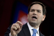 El senador por Florida Marco Rubio habla en el National Harbour de Maryland, EEUU.-Foto:   Carolyn Kaster / AP