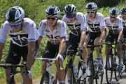 El Team Sky en competencia.-EL PERIÓDICO
