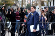 Oriol Junqueras entra en la Audiencia Nacional, el pasado 2 de noviembre.-JUAN MANUEL PRATS