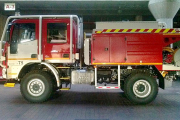 El nuevo camión, Magirus T5, espera su presentación en el Parque de Bomberos de Burgos para comenzar a operar.-ECB