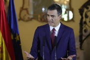 Pedro Sánchez, durante su rueda de prensa en La Habana Cuba, hace unos días.-JUANJO MARTÍN / EFE