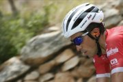 Alberto Contador, en pleno esfuerzo, durante la Vuelta-EFE / JAVIER LIZÓN
