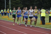 Imagen de Tomás Tajadura en una carrera en las pistas Purificación Santamarta.-SANTI OTERO