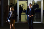La infanta Cristina e Iñaki Urdangarin, a la salida de una de las sesiones del juicio del 'caso Nóos', en Palma.-