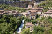 Imagen de la famosa cascada de Orbaneja del Castillo. ECB